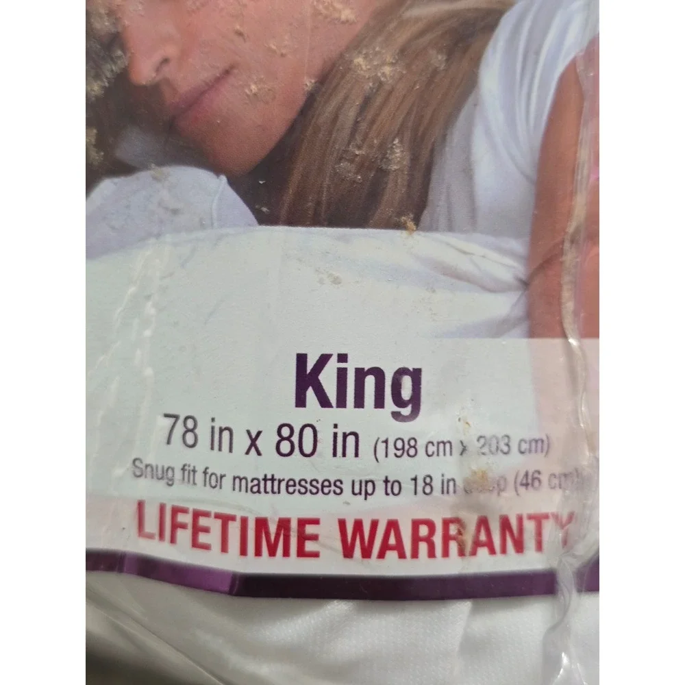 SleepSafe King Premium Anti-Bed Bug Mattress Protector Zip-Off Top Arm & Hammer